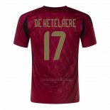 1ª Camiseta Belgica Jugador De Ketelaere 2024