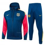 Chandal con Capucha del Barcelona 2024-2025 Azul