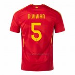 1ª Camiseta Espana Jugador D.Vivian 2024